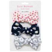 Wholesale - Isaac Mizrahi 3PK BOW CLIPPIES C/P 36, UPC: 027467473826
